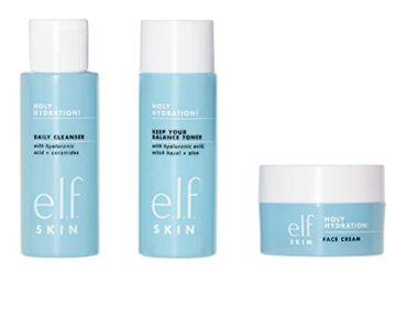 e.l.f. Skin Holy Hydration! The Essentials Mini Kit, Cleanse…