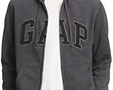 GAP Men’s Logo Heritage Hoodie Hooded Full Zip Sweatshirt