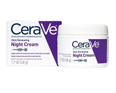 CeraVe Skin Renewing Night Cream | Niacinamide, Peptide Comp…