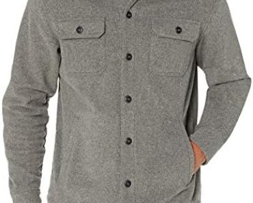 Amazon Essentials Men’s Long-Sleeve Polar Fleece Shirt Jacke…