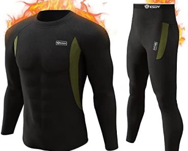 romision Thermal Underwear for Men Long Johns Fleece Lined H…