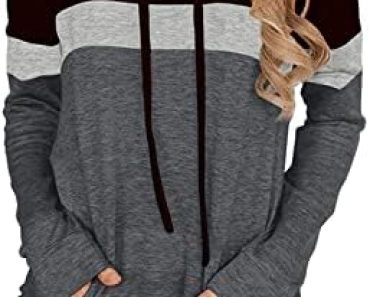 Womens Tops Ladies Tunics Casual Shirts Long Sleeve Hoodie P…