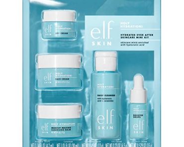 e.l.f. SKIN Hydrated Ever After Skincare Mini Kit, Cleanser,…