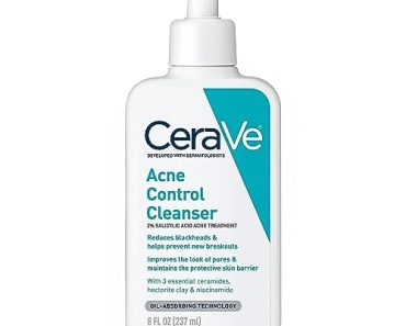 CeraVe 2% Salicylic Acid Face Wash for Oily Skin – Acne Trea…