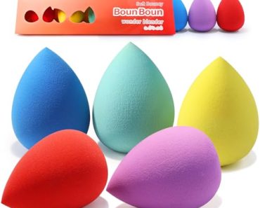 BEAKEY 5 Pcs Makeup Sponges Set, Latex-Free Blender, Perfect…