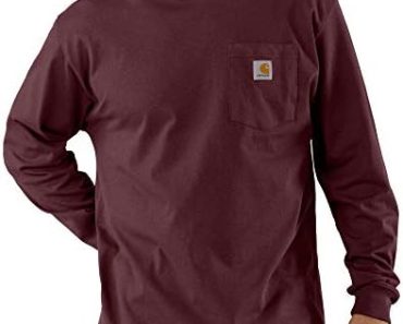 Carhartt Men’s Loose Fit Heavyweight Long-Sleeve Pocket T-Sh…