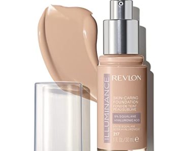 Revlon Illuminance Skin-Caring Liquid Foundation, Hyaluronic…