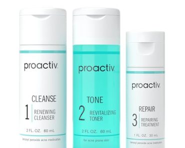 Proactiv 3 Step Acne Treatment – Benzoyl Peroxide Face Wash,…