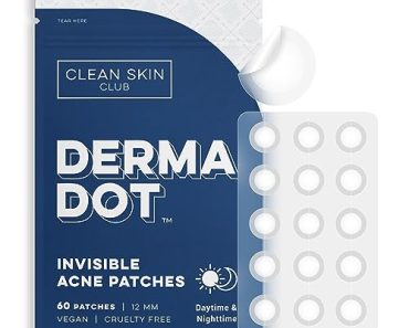 CLEAN SKIN CLUB 60 Invisible Vegan Pimple Patches, Derma Dot…