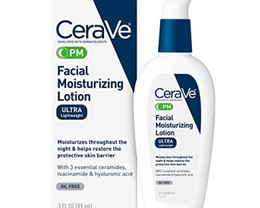 CeraVe PM Facial Moisturizing Lotion | Night Cream with Hyal…
