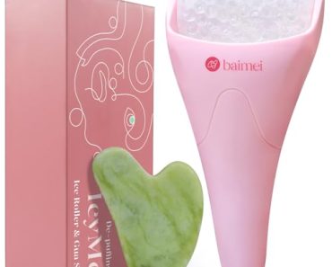 BAIMEI Cryotherapy Ice Roller and Gua Sha Facial Tools Puffi…