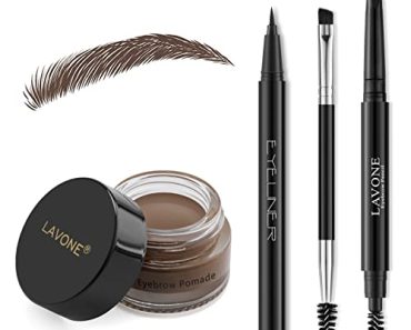 LAVONE Eyebrow Stamp Pencil Kit for Eyebrows Makeup, with Wa…