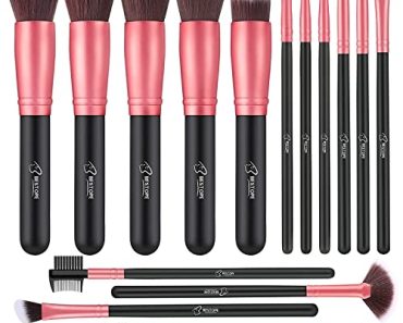 Makeup Brushes Makeup Brush Set – 16 Pcs BESTOPE PRO Premium…
