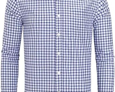 Alimens & Gentle Men’s Plaid Button Down Shirts Cotton Long …