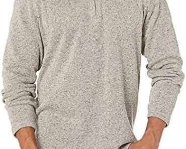 Wrangler Authentics Men’s Long Sleeve Fleece Quarter-Zip