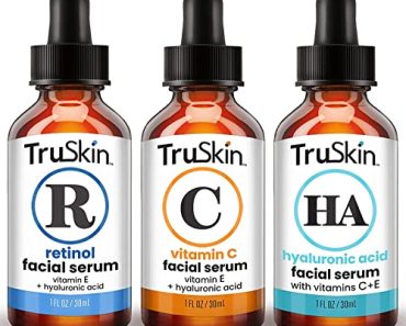 TruSkin Face Serum Trio – Hyaluronic Acid, Vitamin C & Retin…