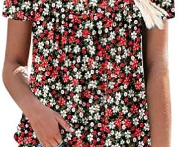 ROSELINLIN Women’s Short Sleeve Shirts Long Sleeve Floral Su…