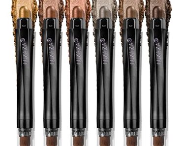 LUXAZA Brown Eyeshadow And Eyeliner Pen Set, Shimmer Neutral…