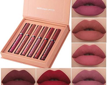 BestLand 6Pcs Matte Liquid Lipstick Makeup Set, Matte liquid…