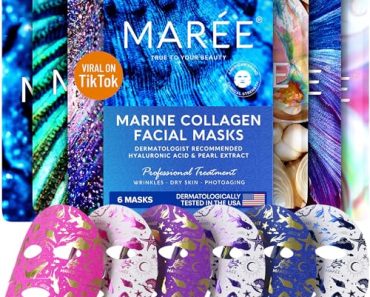 MAREE Facial Masks with Marine Collagen & Hyaluronic Acid – …