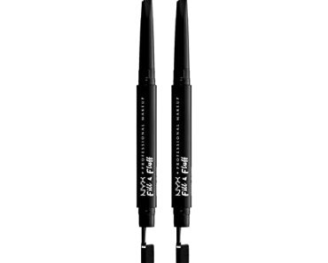 NYX PROFESSIONAL MAKEUP Fill & Fluff Eyebrow Pomade Pencil -…