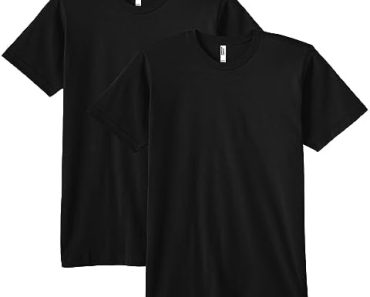 American Apparel Fine Jersey T-Shirt, Style G2001, 2-Pack