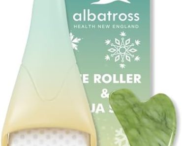 Albatross Health Ice Roller & Gua Sha Set, Skin Care for Fac…