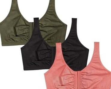Fruit of the Loom Women’s Front Close Builtup Sports Bra