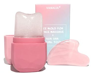 VANALIA Ice Roller and Gua Sha Set for Face, Eyes and Neck -…