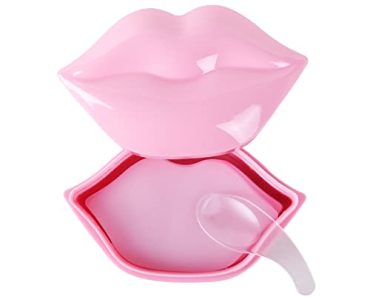 Paminify 20pcs Pink Lip Masks Sheet,Moisturizing Crystal Col…