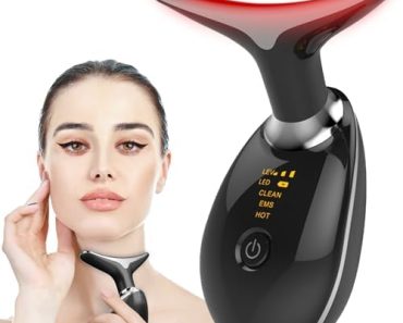 YAYIET Vibration Face and Neck Massager – Triple-Action Wrin…