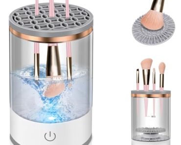 Makeup Brush Cleaner, Auto-Rotating Brush Cleaner for Deep C…