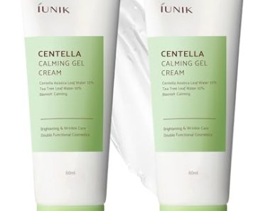 IUNIK Centella 70% Calming Gel Cream Vegan Non-Sticky Moistu…