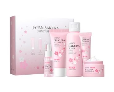 LAIKOU Skin Care Set JAPAN SAKURA Women Beauty Gift Sets Ski…