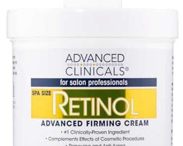 Advanced Clinicals Retinol Cream. Spa Size for Salon Profess…