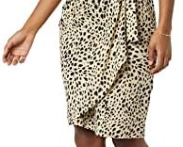 Amazon Essentials Women’s Classic Cap Sleeve Wrap Dress (Ava…
