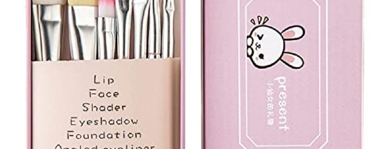 Pimoys Children Makeup Brushes, 7Pcs Makeup Brush Set Founda…