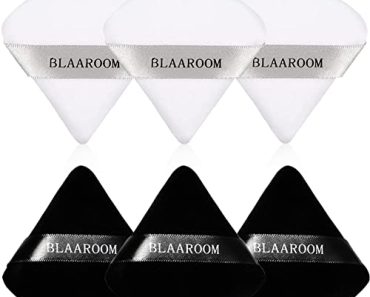6 Pieces Powder Puff for Face Powder Makeup Puff Velour Soft…