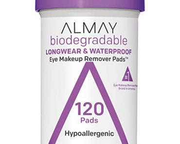 Almay Biodegradable Makeup Remover Pads, Longwear & Waterpro…