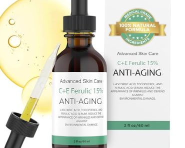 Advanced Skin Care 15% Vitamin C E Ferulic Acid Serum, 2 Oz …
