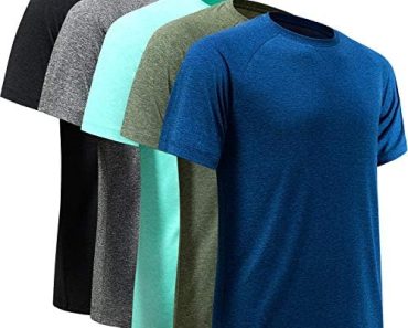 BALENNZ Workout Shirts for Men, Moisture Wicking Quick Dry A…