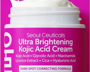 SeoulCeuticals Korean Kojic Acid Cream Dark Spot Remover + G…