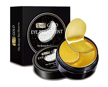 24k Gold Eye Masks-with Collagen Under Eye Patches, Dark Cir…