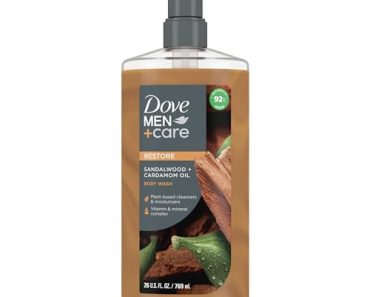 Dove Men+Care Body Wash Sandalwood + Cardamom Oil to Rebuild…